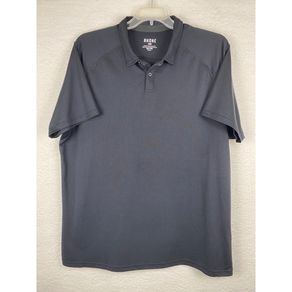 RHONE Other - Rhone Mens XXL Black Short Sleeve Performance Polo Shirt Tencel Blend RN141364